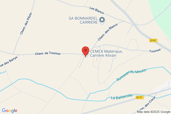 CEMEX Matériaux,  Carrière Alixan