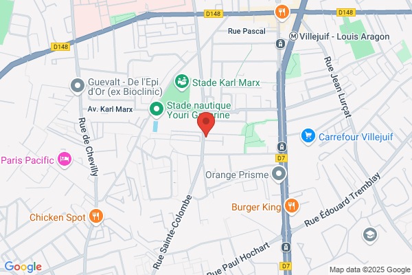 Yespark, location de parking au mois - Auguste Delaune - Stade Nautique - Villejuif