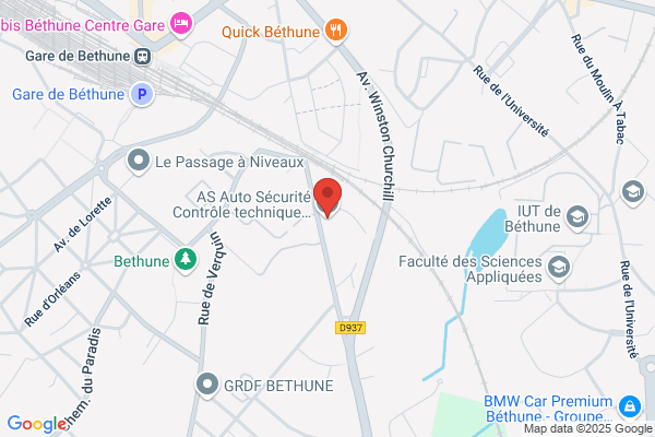 AS Auto Sécurité Contrôle technique Bethune Sud - Rue Copernic