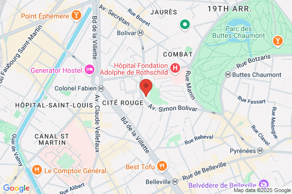 Yespark, location de parking au mois - Bas Belleville/Avenue Simon Bolivar Paris 19 - Paris
