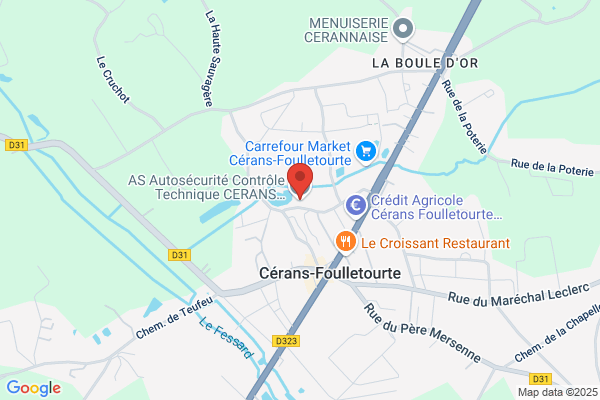 AS Autosécurité Contrôle Technique CERANS FOULLETOURTE