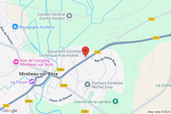 Sécuritest Contrôle Technique Automobile MIREBEAU SUR BEZE