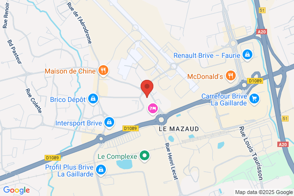 Hôtel Brive-la-Gaillarde Ouest