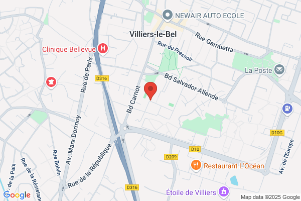 Yespark, location de parking au mois - Rue des Caboeufs/Parc Marguerite Yourcenar - Villiers-le-Bel