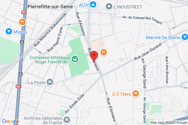 Yespark, location de parking au mois - Gymnase du Sivom - Pierrefitte-sur-Seine