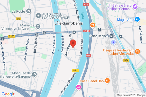 Yespark, location de parking au mois - rue Louis Bouxin - Parking L'Ile-Saint-Denis