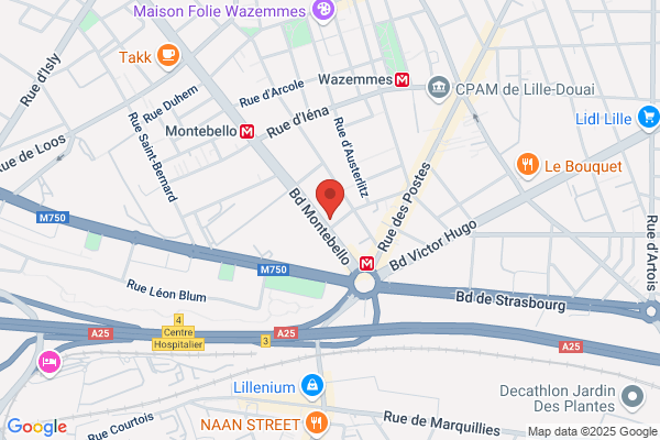 Yespark, location de parking au mois - Métro Montebello - Parking Lille