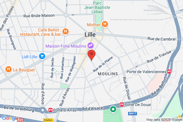 Yespark, location de parking au mois - Rue De Fontenoy - Parking Lille