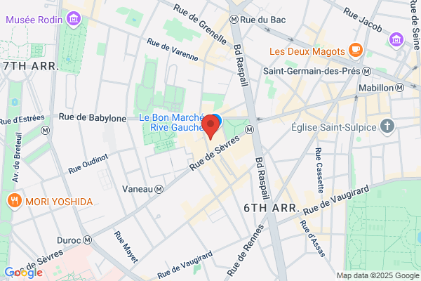 Carte Rive Gauche