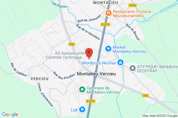 AS Autosécurité Contrôle Technique MONTALIEU-VERCIEU