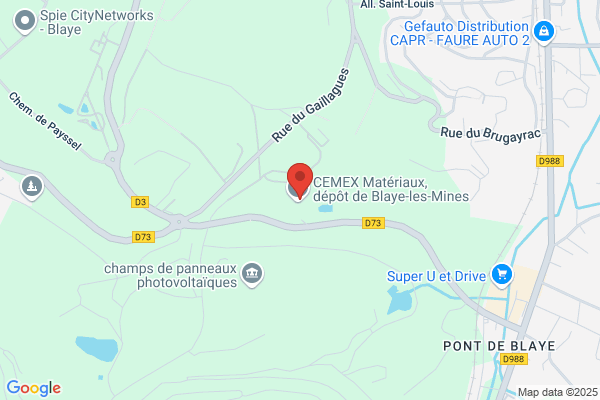 CEMEX Matériaux, dépôt de Blaye-les-Mines