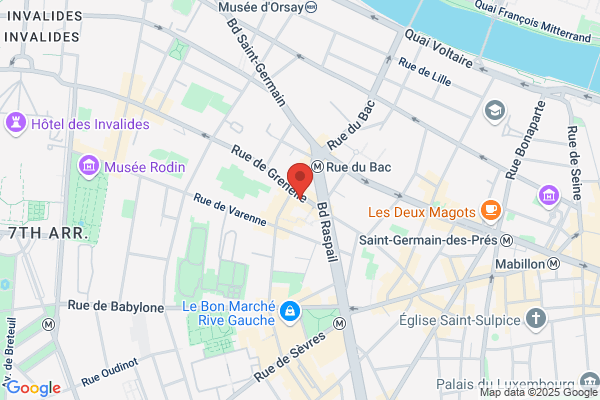Carte Rive Gauche