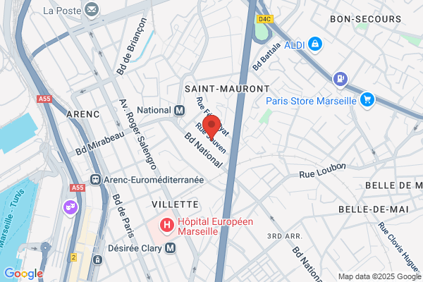 Yespark, location de parking au mois - Métro National Marseille 3 - Marseille