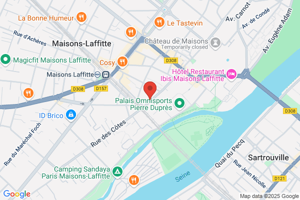 Yespark, location de parking au mois - Gare de Maisons Laffitte/Rue du Mesnil (aérien) - Maisons-Laffitte
