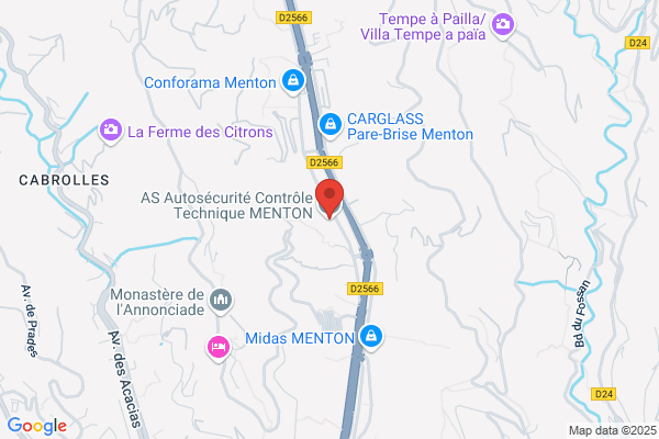 AS Autosécurité Contrôle Technique MENTON