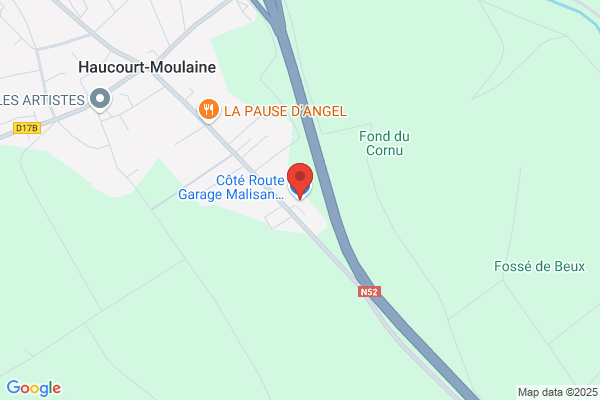 Côté Route Garage Malisan Haucourt-Moulaines by First Stop