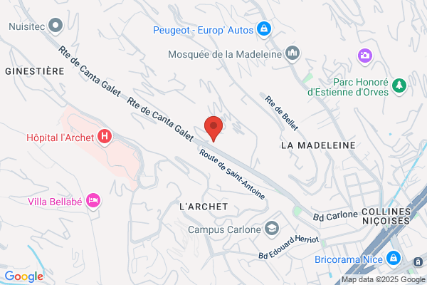 Yespark, location de parking au mois - La Madeleine/Hôpital l'Archet 2 - Nice