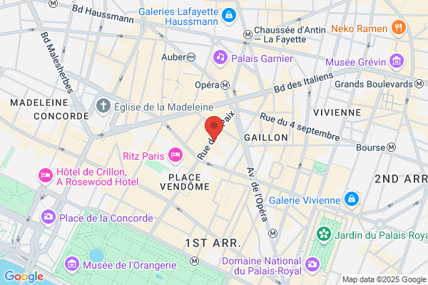 BREITLING BOUTIQUE PARIS RUE DE LA PAIX