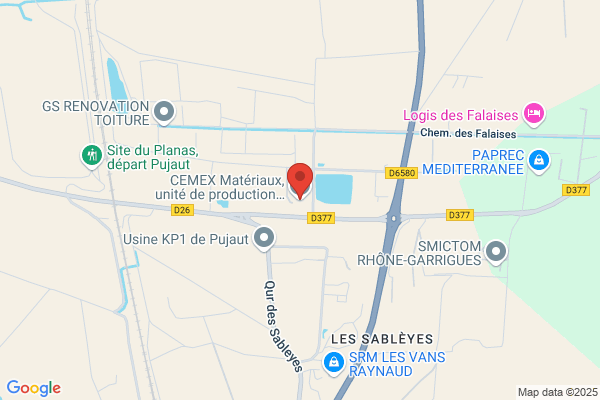 CEMEX Matériaux, unité de production béton de Pujaut