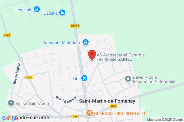 AS Autosécurité Contrôle Technique SAINT ANDRE SUR ORNE