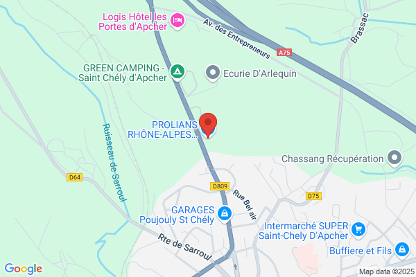 PROLIANS RHÔNE-ALPES AUVERGNE Saint-Chély-d'Apcher