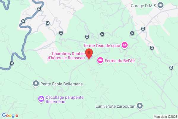 LE RUISSEAU chambre d'hôtes et table d'hôtes La réunion