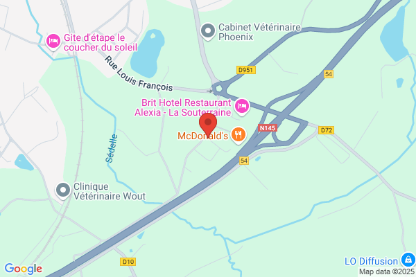 Sécuritest Contrôle Technique Automobile LA SOUTERRAINE (DEPUIS LA RN 145 SORTIE 54 A PROXIMITÉ DU MC DONALD'S)