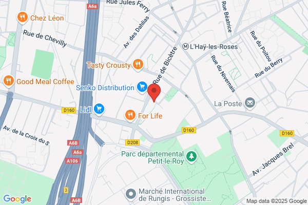 Yespark, location de parking au mois - Parc Départemental de Chevilly - Rue de Bicêtre - L'Haÿ-les-Roses